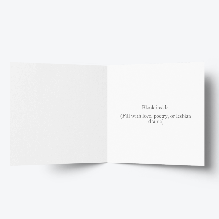 Lesbian Christmas Card – Snowy Walk