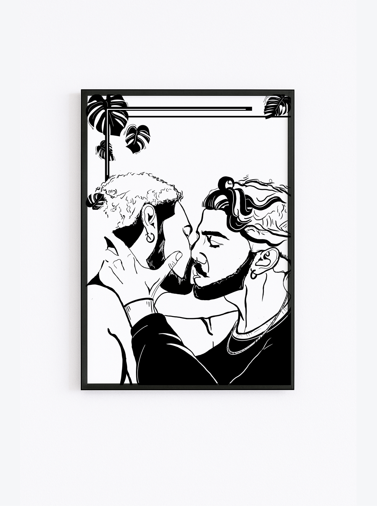 When U Want Me – Gay Male Couple Kiss Fine Art Print