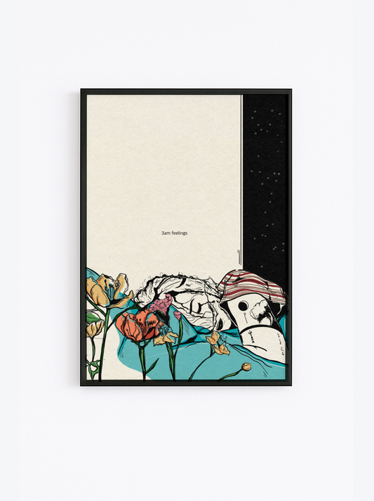 3AM Feelings – Sleepless Lesbian Emotions Fine Art Print