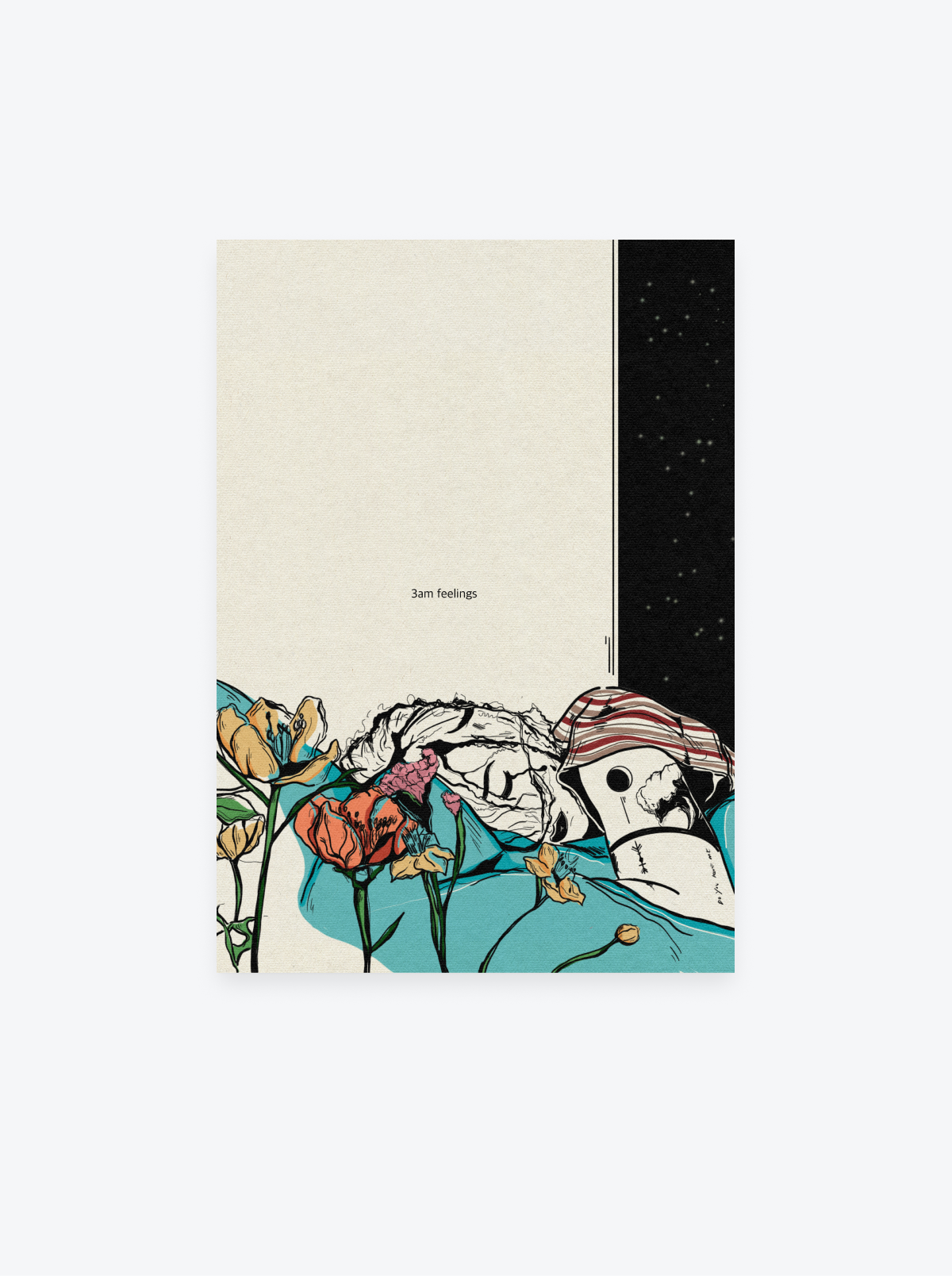 3AM Feelings – Sleepless Lesbian Emotions Fine Art Print