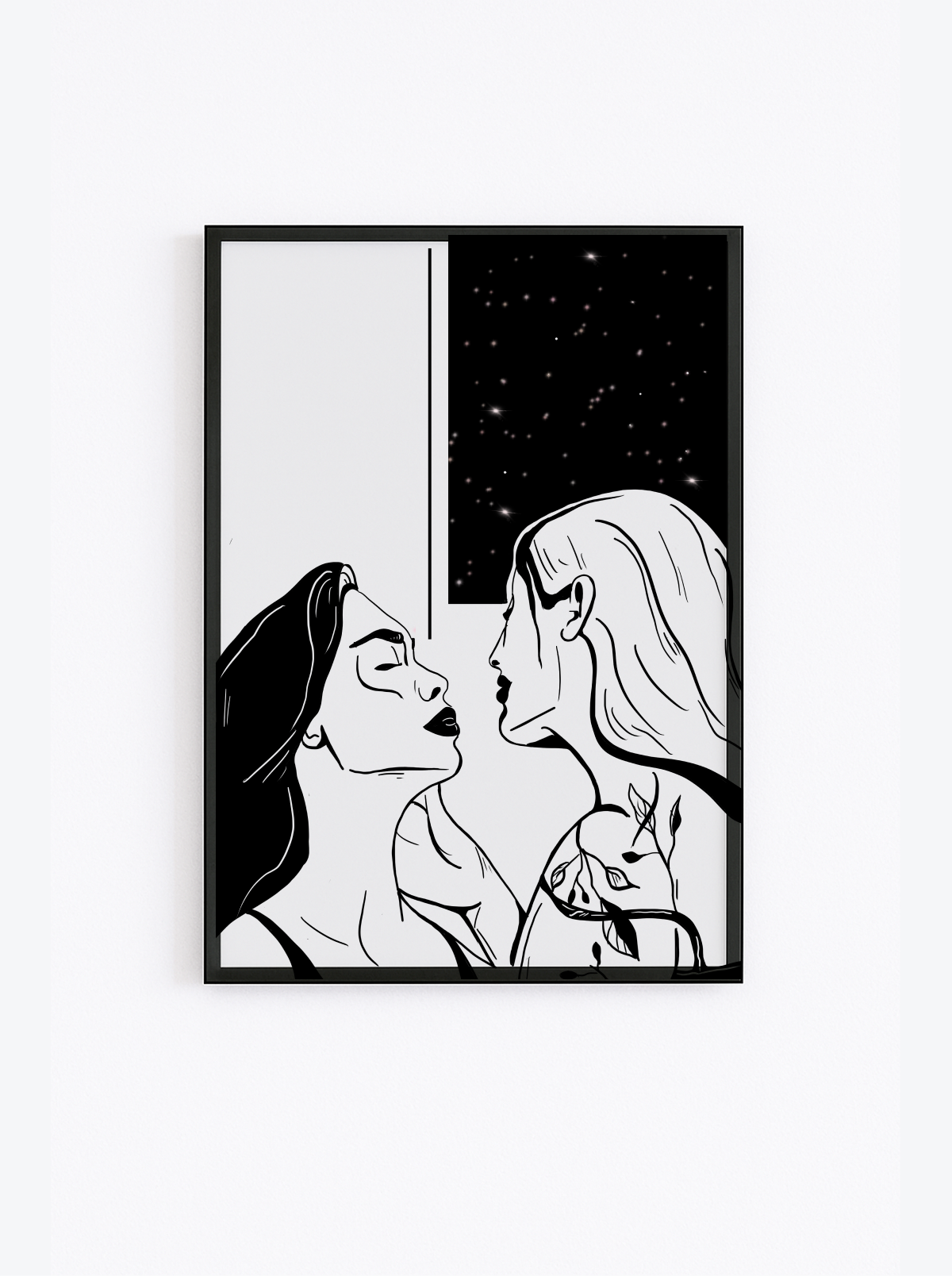 Kiss Series – 3 x Lesbian Kiss Fine Art Giclée Prints
