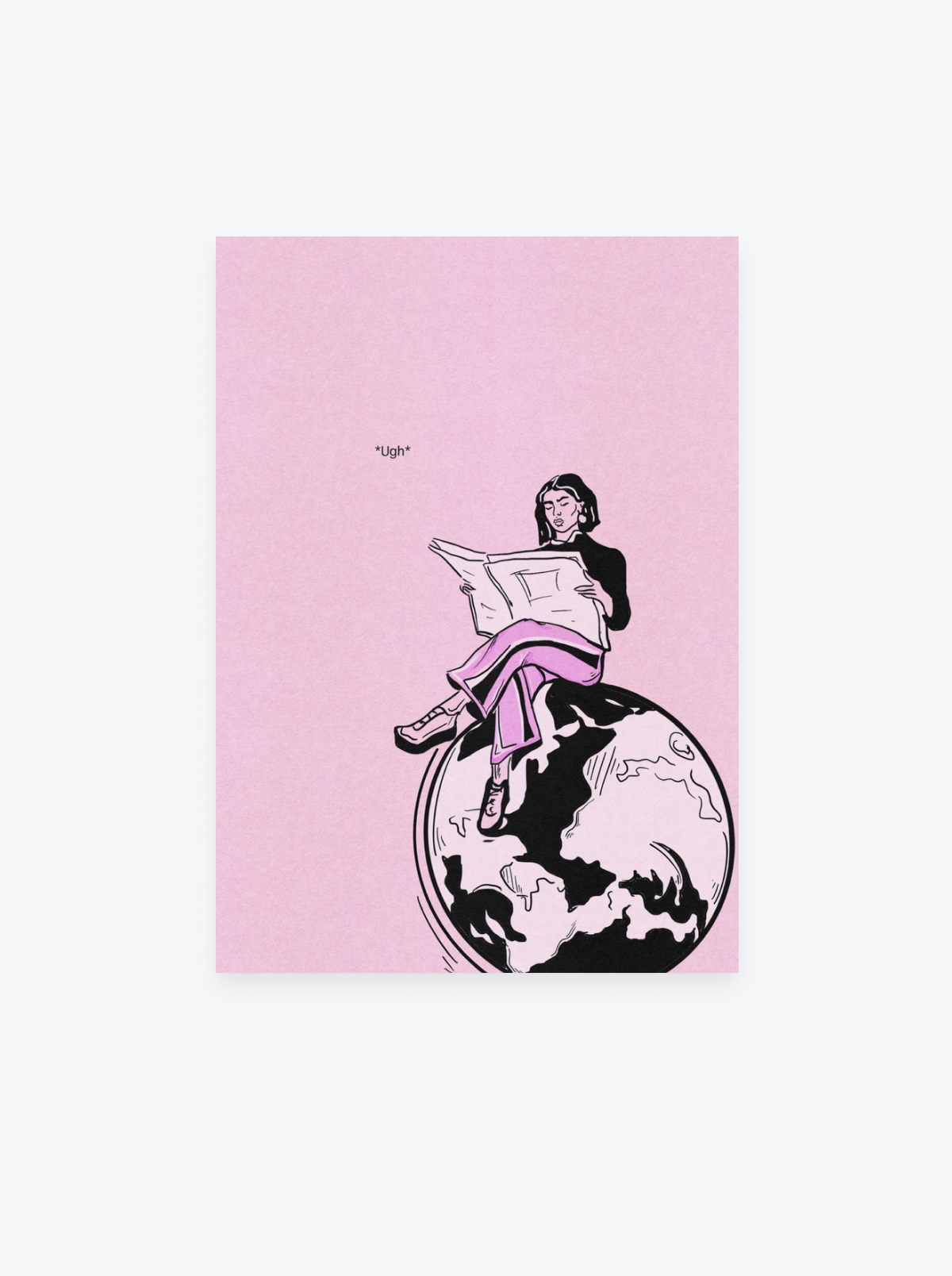 Ugh – Feminist World News Fine Art Print