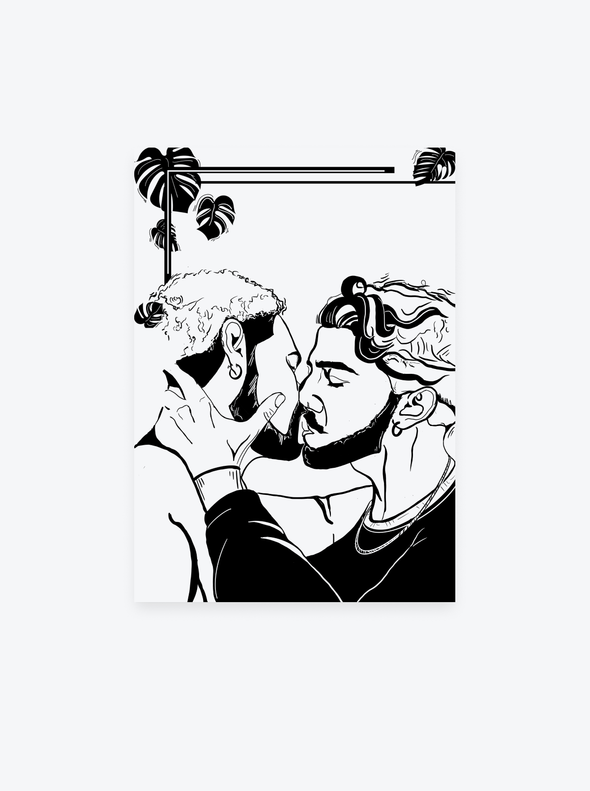 When U Want Me – Gay Male Couple Kiss Fine Art Print